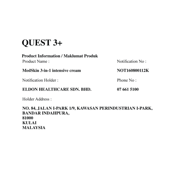 Medskin 3-in-1 Intensive Cream - Image 3