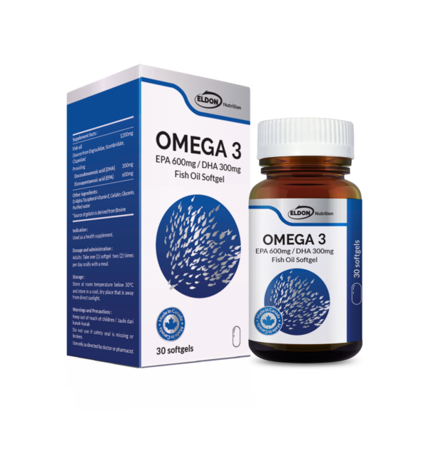 New Omega 3 30softgel Box+label