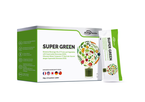 3d Supergreen Box+sachet Pantone368c